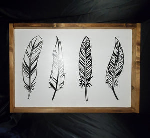 4 Feather Sign