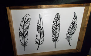 4 Feather Sign