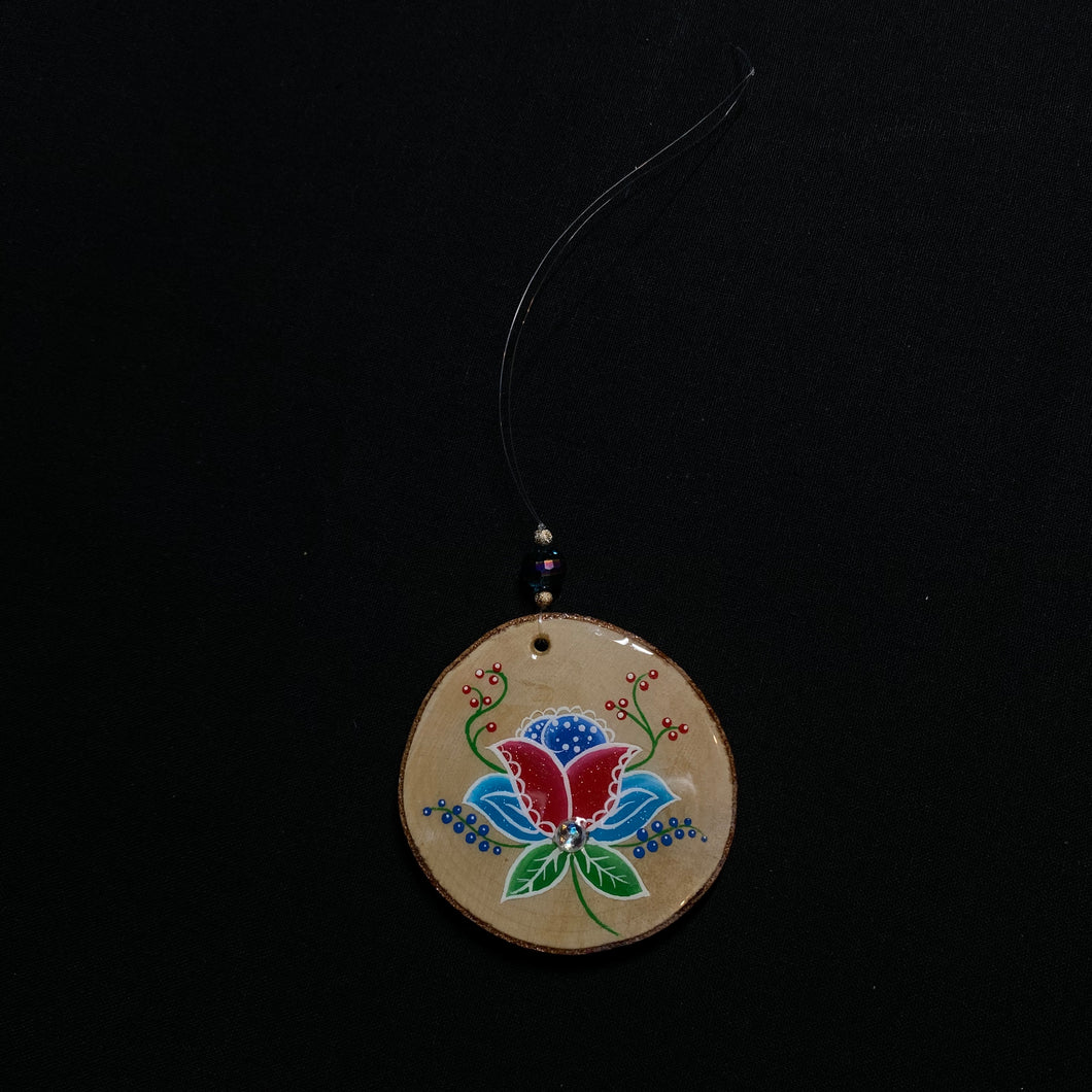 Floral Painted Ornament