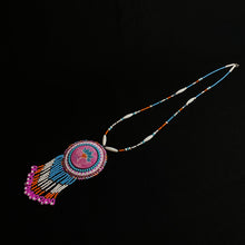 Load image into Gallery viewer, Pink &amp; Blue Beaded Pendant

