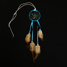 Load image into Gallery viewer, Tiny Teal Dreamcatcher
